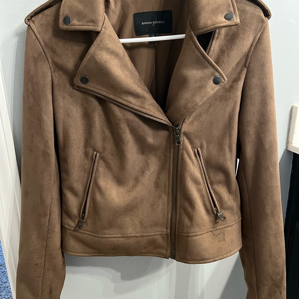 Banana Republic Tan Leather Jacket